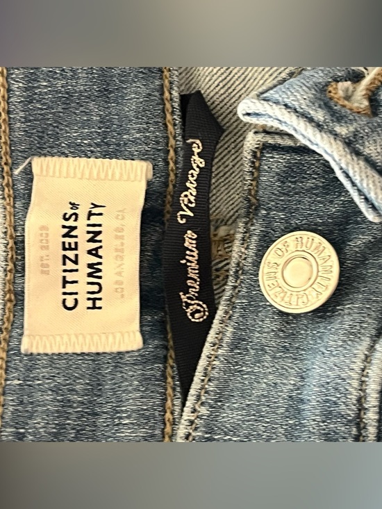 COH Isola Mid Rise Cropped Bootcut Mid Blue Wash Jeans 26 - Picture 6 of 9